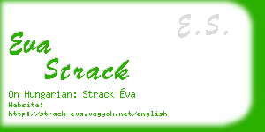 eva strack business card
